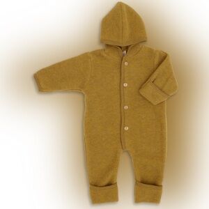 Disana Hooded wool fleece overall